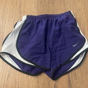 Nike Women's Athletic Shorts in Purple and White